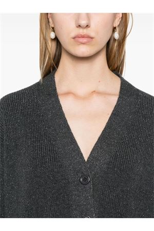 Grey virgin wool blend cardigan FABIANA FILIPPI | MAD214F431I9628186